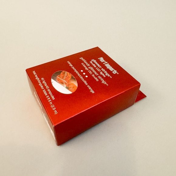 Pier 1 Orange Pumpkin Glimmer Strings Flexible LED Lights for Indoor Use - Picture 8 of 10